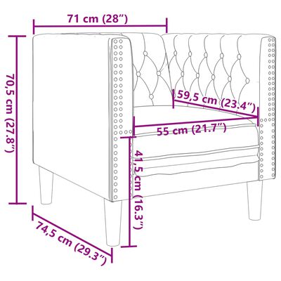 vidaXL 3-tlg. Chesterfield-Sofa-Set mit Nackenrollen Hellgrau Samt