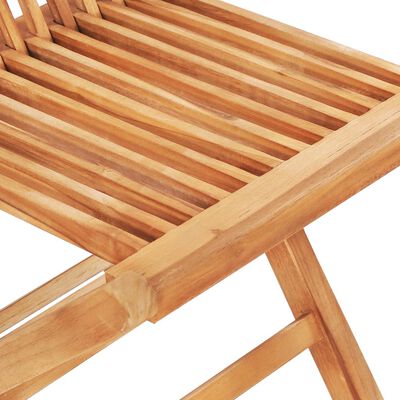 vidaXL 3-tlg. Bistro-Set mit Grünen Kissen Massivholz Teak