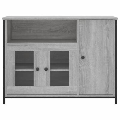 vidaXL Sideboard Grau Sonoma 100x35x75 cm Holzwerkstoff