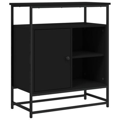 vidaXL Sideboard Schwarz 69x35x80 cm Holzwerkstoff