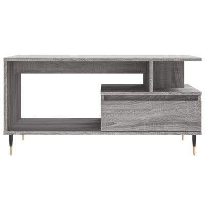 vidaXL Couchtisch Grau Sonoma 90x49x45 cm Holzwerkstoff