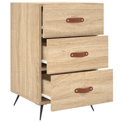 vidaXL Nachttisch Sonoma-Eiche 40x40x66 cm Holzwerkstoff