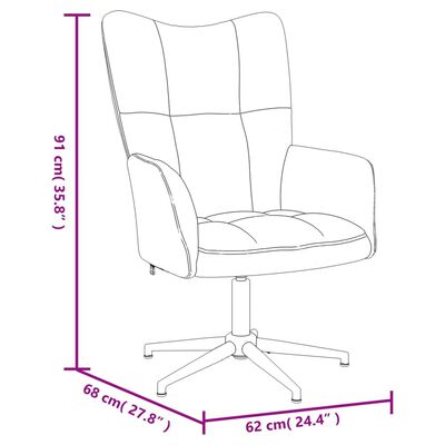 vidaXL Relaxsessel Schwarz Samt