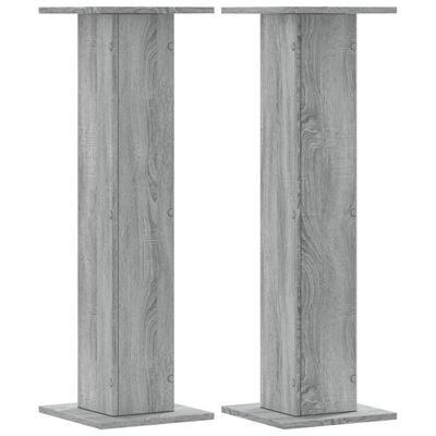 vidaXL Pflanzenständer 2 Stk. Grau Sonoma 30x30x95 cm Holzwerkstoff