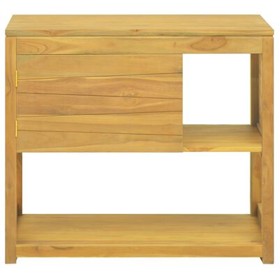 vidaXL Badschrank 85x40x75 cm Massivholz Teak