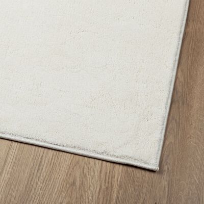 vidaXL Teppich OVIEDO Kurzflor Creme 60x110 cm