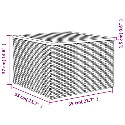 vidaXL 12-tlg. Garten-Sofagarnitur mit Kissen Grau Poly Rattan