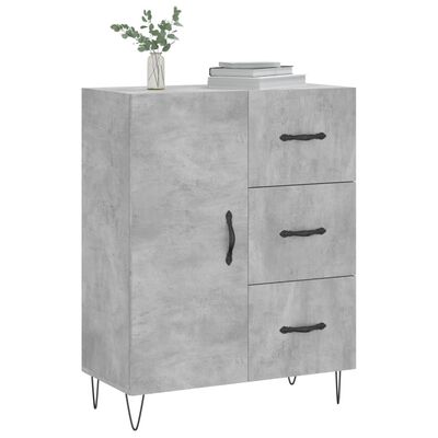 vidaXL Sideboard Betongrau 69,5x34x90 cm Holzwerkstoff