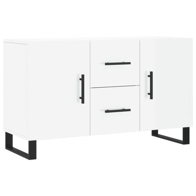 vidaXL Sideboard Hochglanz-Weiß 100x36x60 cm Holzwerkstoff