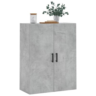 vidaXL Wandschrank Betongrau 69,5x34x90 cm