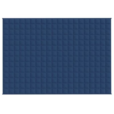 vidaXL Gewichtsdecke Blau 140x200 cm 10 kg Stoff