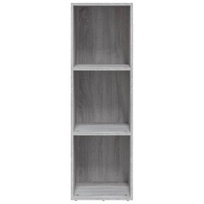 vidaXL Bücherschrank/TV-Schrank Grau Sonoma 36x30x114 cm Holzwerkstoff