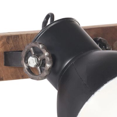 vidaXL Wandlampe Industriestil Schwarz 45x25 cm E27