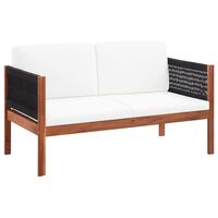 vidaXL Gartensofa 2-Sitzer Massivholz Akazie