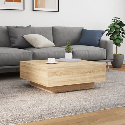 vidaXL Couchtisch Sonoma-Eiche 80x80x31 cm Holzwerkstoff