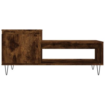 vidaXL Couchtisch Räuchereiche 100x50x45 cm Holzwerkstoff