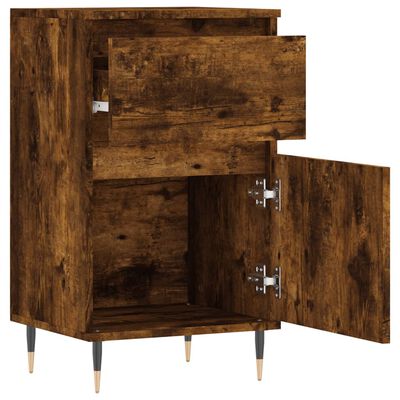 vidaXL Sideboards 2 Stk. Räuchereiche 40x35x70 cm Holzwerkstoff