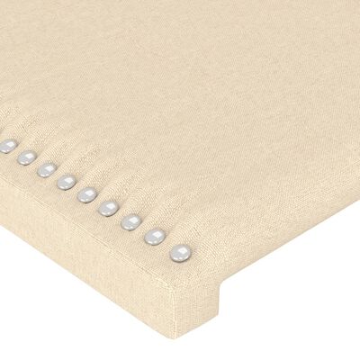 vidaXL Kopfteil Creme 90x5x78/88 cm Stoff