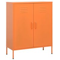 vidaXL Lagerschrank Orange 80x35x101,5 cm Stahl