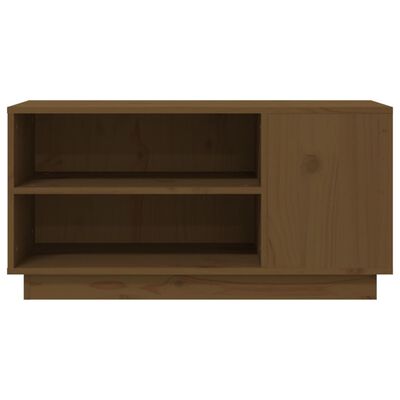 vidaXL TV-Schrank Honigbraun 80x35x40,5 cm Massivholz Kiefer