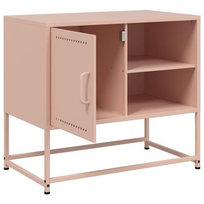 vidaXL TV-Schrank Rosa 68x39x60,5 cm Stahl