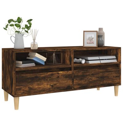 vidaXL TV-Schrank Räuchereiche 100x34,5x44,5 cm Holzwerkstoff