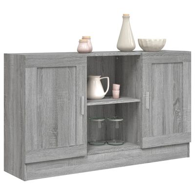 vidaXL Sideboard Grau Sonoma 120x30,5x70 cm Holzwerkstoff