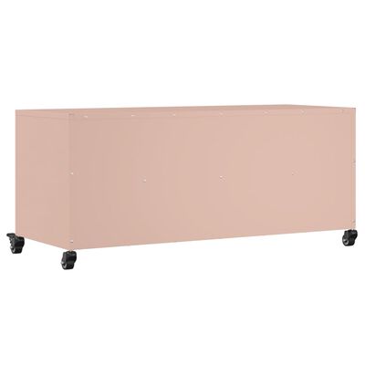 vidaXL TV-Schrank Rosa 100,5x39x43,5 cm Stahl