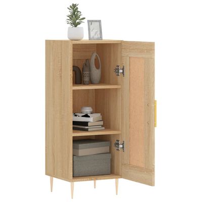 vidaXL Sideboard Sonoma-Eiche 34,5x34x90 cm Holzwerkstoff