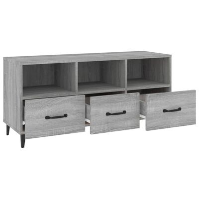 vidaXL TV-Schrank Grau Sonoma 102x35x50 cm Holzwerkstoff