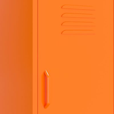 vidaXL Lagerschrank Orange 42,5x35x101,5 cm Stahl