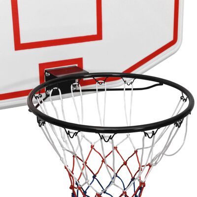 vidaXL Basketballkorb Weiß 109x71x3 cm Polyethylen