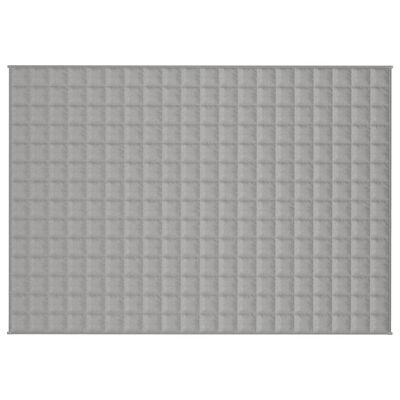 vidaXL Gewichtsdecke Grau 140x200 cm 10 kg Stoff