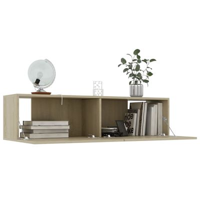 vidaXL TV-Schrank Sonoma-Eiche 120x30x30 cm Holzwerkstoff