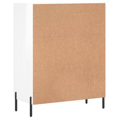 vidaXL Sideboard Hochglanz-Weiß 69,5x34x90 cm Holzwerkstoff