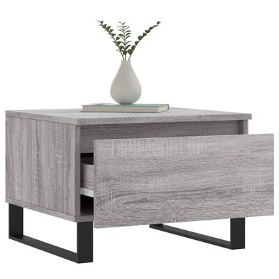 vidaXL Couchtisch Grau Sonoma 50x46x35 cm Holzwerkstoff