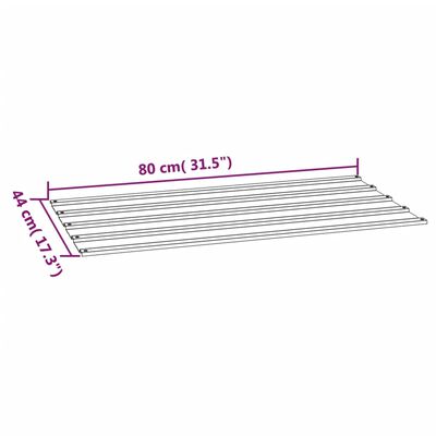 vidaXL Dachplatten 12 Stk. Rostig 80x44 cm Cortenstahl