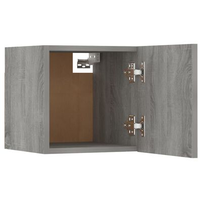 vidaXL TV-Wandschrank 8 Stk. Grau Sonoma 30,5x30x30 cm