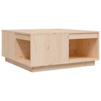 vidaXL Couchtisch 80x81x36,5 cm Massivholz Kiefer