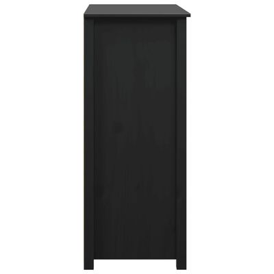 vidaXL Highboard Schwarz 83x41,5x100 cm Massivholz Kiefer