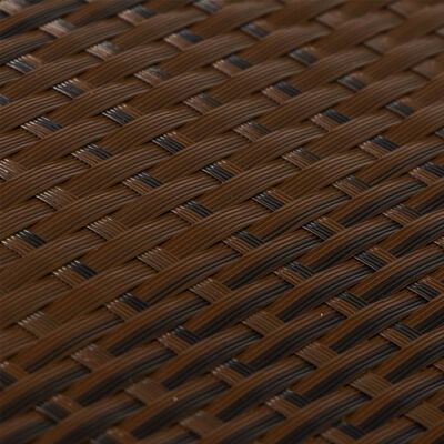 vidaXL Balkon-Sichtschutz Braun und Schwarz 400x100 cm Poly Rattan