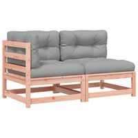 vidaXL Gartensofa mit Kissen 2-Sitzer Massivholz Douglasie