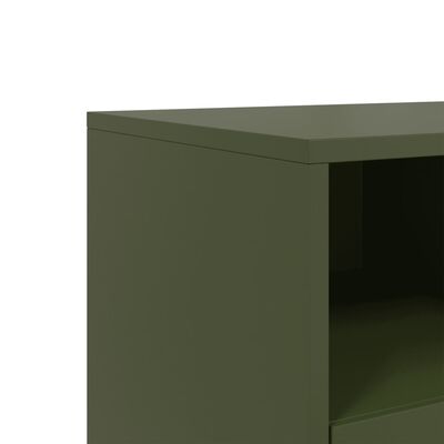 vidaXL TV-Schrank Olivgrün 68x39x60,5 cm Stahl