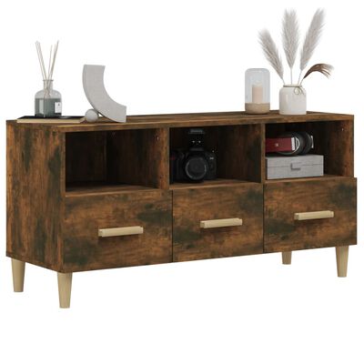 vidaXL TV-Schrank Räuchereiche 102x36x50 cm Holzwerkstoff