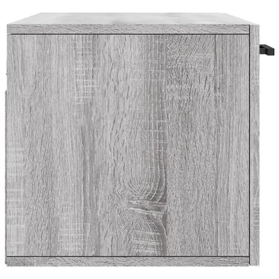 vidaXL Wandschrank Grau Sonoma 80x36,5x35 cm Holzwerkstoff