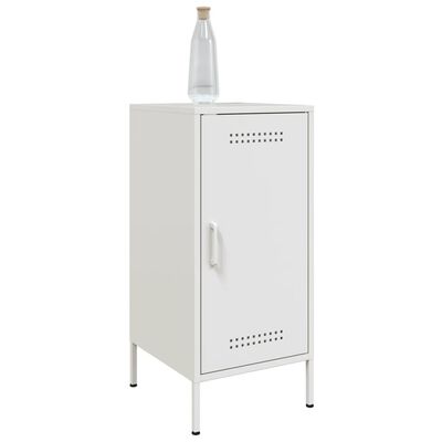 vidaXL Sideboard Weiß 36x39x79 cm Kaltgewalzter Stahl