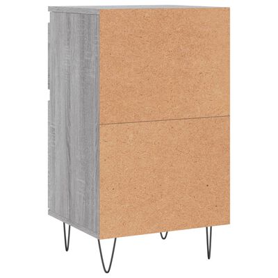 vidaXL Sideboards 2 Stk. Grau Sonoma 40x35x70 cm Holzwerkstoff