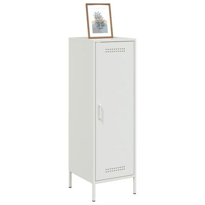 vidaXL Highboard Weiß 36x39x113 cm Stahl