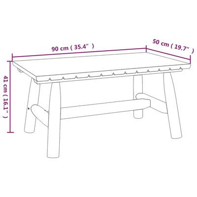 vidaXL 4-tlg. Garten-Lounge-Set Massivholz Fichte