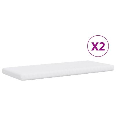 vidaXL Tagesbett Ausziehbar mit Schubladen Creme 100x200 cm Stoff